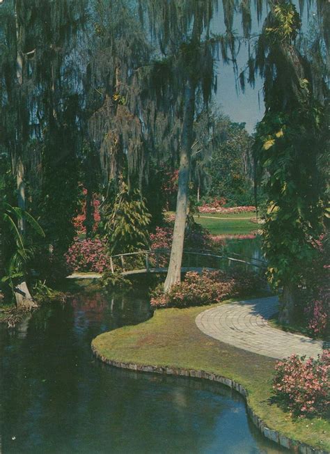 vintage travel postcards cypress gardens