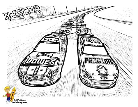 american nascar racing car coloring pages  boys