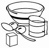 Baking Clip Clipart Cliparts Equipment Old sketch template