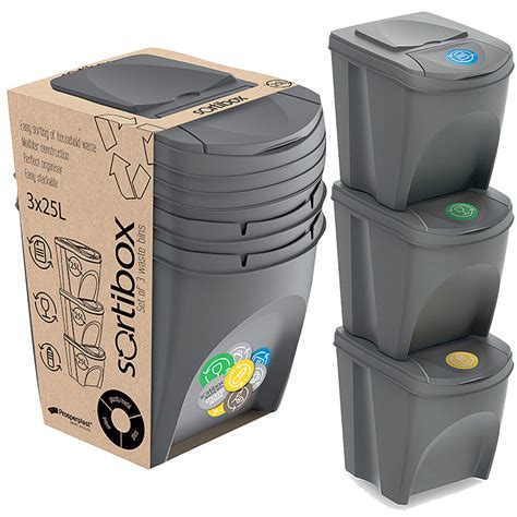 set    litre stackable recycling bins weeklydealsless