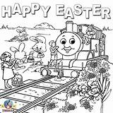 Easter Coloring Thomas Pages Train Printable Kids Choo Friends Birthday Worksheets Online Tank Engine Opposites Happy Crafts Print Activities Children sketch template