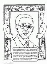 History Month Coloring Pages Latimer Lewis Howard Kids sketch template