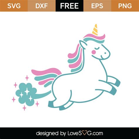 cute unicorn lovesvgcom