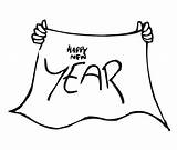Coloring Year Happy Blanket Message Joyful Designlooter sketch template