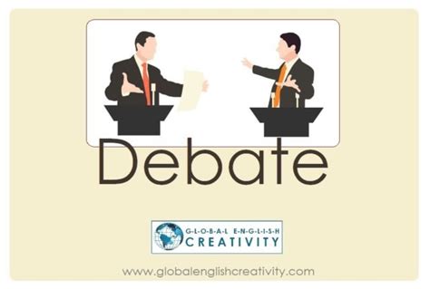 debate global english creativity
