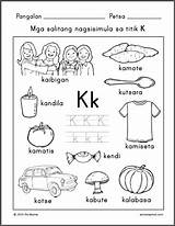 Titik Mga Samutsamot Tagalog Words Preschool Alpabetong sketch template