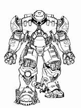 Hulkbuster Coloring Armor Pages Printable Description sketch template