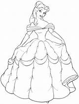 Belle Coloring Pages Colouring Print Kids Disney Princess sketch template