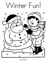 Coloring Winter Pages Fun Color Snowman Snowy Kids Blizzard Worksheet Printable December Print Snow Build Zone Cool Noodle Guys Christmas sketch template