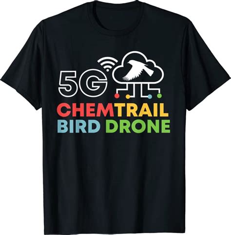 chemtrail bird drone  shirt amazoncouk fashion