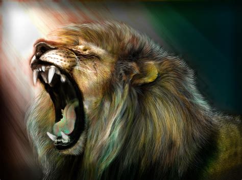lion roaring drawing  getdrawings