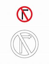 Sign Coloring Road Signs Traffic Pages Printable Stop Light Turn Parking Right Cliparts Clipart Kids Clip Go Prohibited Do Library sketch template