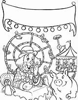 Coloring Carnival Pages Fair State Roller Coaster Food Print Color Games Clown Printable Getcolorings Tricycle Riding Drawing Getdrawings Tocolor Rated sketch template