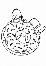 Coloring Simpson Bart Pages Simpsons Donut Eating Printable Coloring4free Bite Taking Film Tv Categories Books Game Similar sketch template