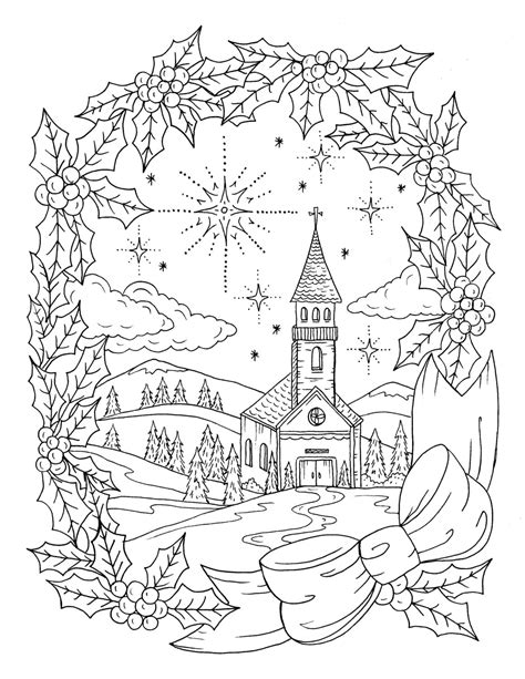 christmas coloring page instant  adult coloring etsy australia
