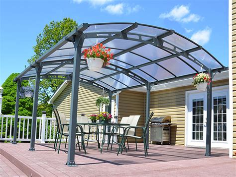 crescent curved roof  canopy shop