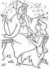 Cinderella Coloring Fairy Godmother Pages Disney Kids Colouring Princess Book God Color Printables Print Getcolorings Adults Printable Choose Board sketch template