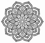 Coloring Complex Adults Pages Teens Mandala Kids sketch template