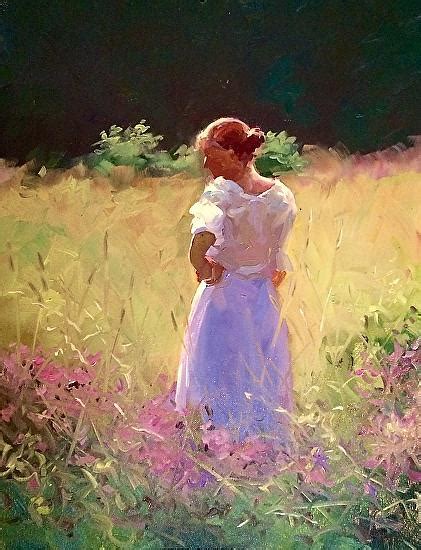 Amongst The Wildflowers Painting By Dennis Perrin