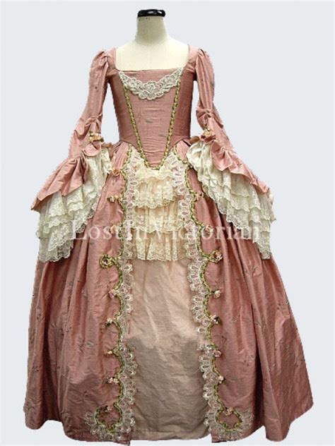 gorgeous 18th century marie antoinette rococo dress ladies vintage wedding gown pink