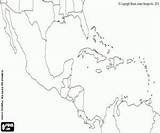 Mapa Mapas América Centroamerica Norte Colorearjunior sketch template