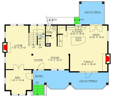plan jd   front sloping lot house floor plans bedroom house plans house plans