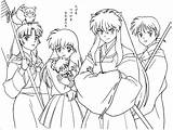 Inuyasha Coloring Pages Anime Kagome Da Colorare Girls Disegni Colouring Sheets Printable Characters Manga Books Colorine Print Book Popular Girl sketch template