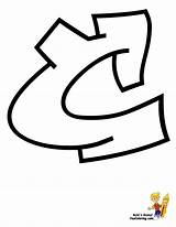 Graffiti Coloring Pages Abc Cool Yescoloring Alphabet Letter sketch template
