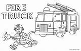 Coloring Fire Truck Pages Printable Kids Cool2bkids sketch template