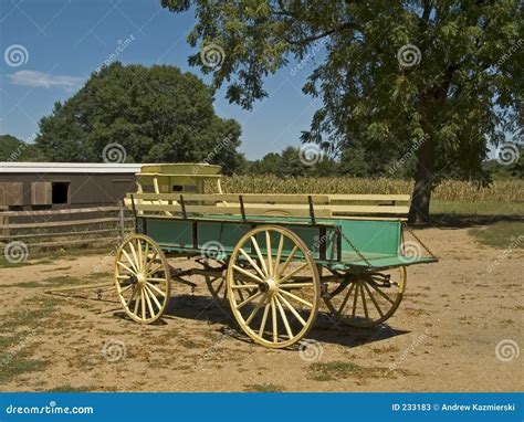 farm wagon stock image image  horseless vintage outdoors