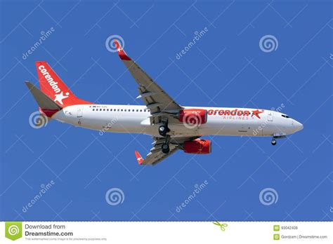 corendon airlines   long finals editorial stock photo image  travel dutch