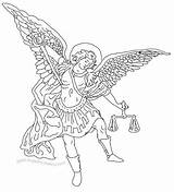 Archangel Colouring sketch template