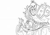 Warcraft Orc Kleurplaten Colorier Horde Mewarn11 Designlooter Bezoeken Colorplate 520px 48kb sketch template
