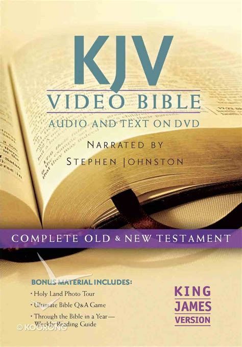 Kjv Video Bible Narrated By Stephen Johnston Audio And Text On Dvd