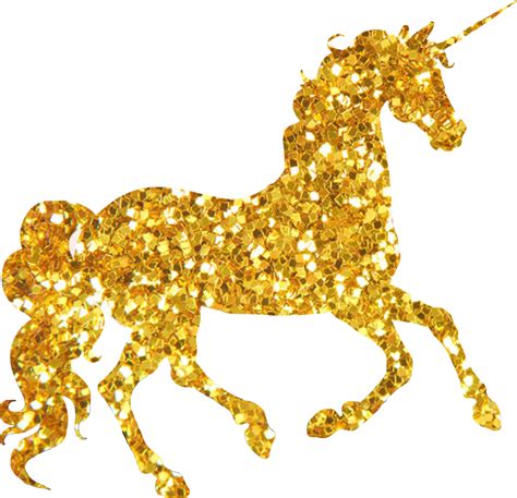 unicorn horn glitter png picture  stock gold unicorn png png image
