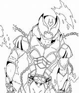 Rider Kamen Coloring Kiva Great Netart Color sketch template