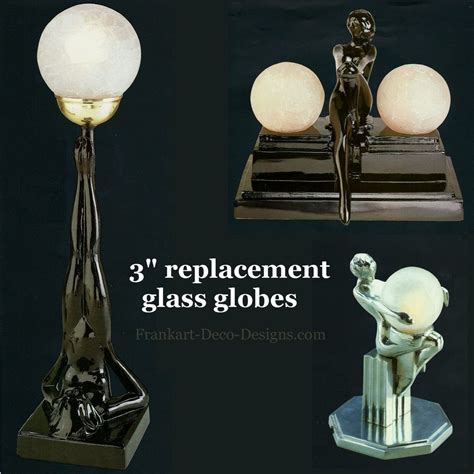 Replacement 3 Glass Globe For Frankart Lamps Glass Globe Lamp Glass