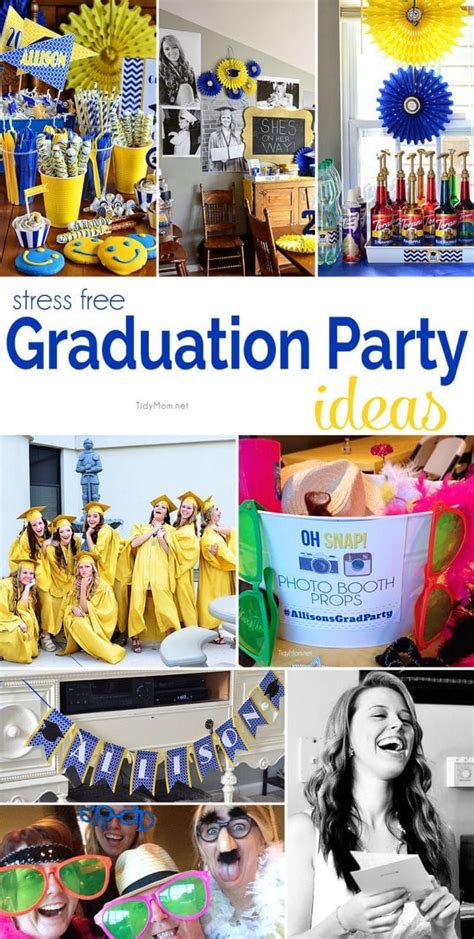 collage  graduation party decorations  pictures
