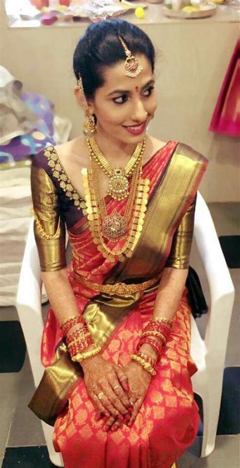 Pin By Megha Singireddy On Brides Wedding Saree Blouse