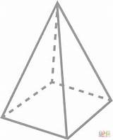 Pyramid Piramide Disegno Colorare Pyramide Pirámide Seitige Sided Zijdige Caras Ausdrucken Ispirazione Tatuaggio Pyramids Scegli sketch template