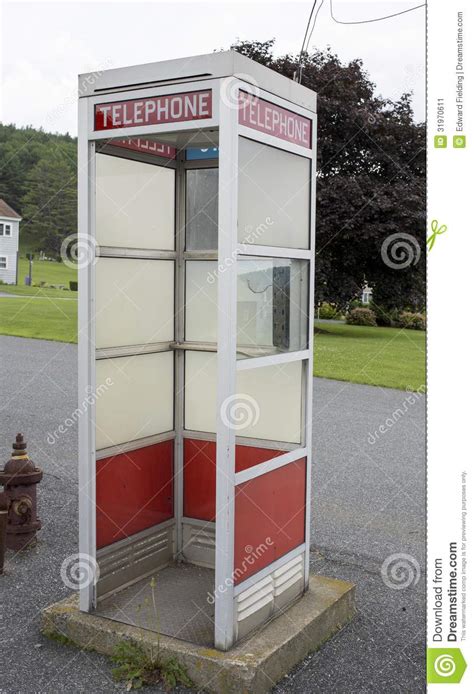 vintage  telephone booth stock image image  technology electronics