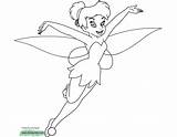 Tinker Bell Coloring Pages Fairies Disney Disneyclips Happy Printable Funstuff sketch template