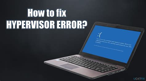 how to fix hypervisor error bsod in windows 10