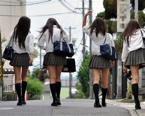 how and why japanese school girls have short skirts