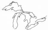 Lakes Great Map Shoreline Tattoo Lake Flickr Outline Michigan Maps Read Flic Kr Dragon Embroidery sketch template