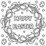 Easter Coloring Happy Pages Printable Illustration Print Prints Book sketch template