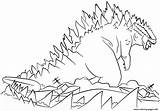 Godzilla Rises sketch template