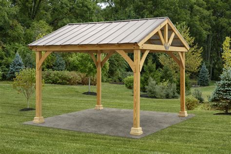 backyard wood pavilion kit yardcraft