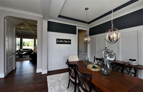 dining room  tray ceiling  buchanan floor plan drees homes raleigh drees home