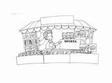Tiendas Comercios Kiosco Negocio Quiosco Ampliado Haga Haya sketch template